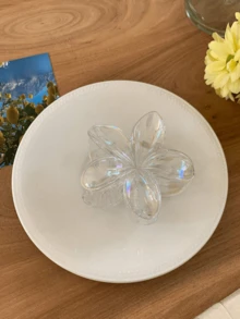 3 件/套女士大号 7.5 厘米/2.95 英寸美人鱼激光花发夹，粉色、白色、蓝色，可爱轻质塑料，时尚、优雅、简约设计，适合日常、休闲、派对、通勤、度假、洗漱、化妆、服装搭配配饰 - 彩色 - 查看 7