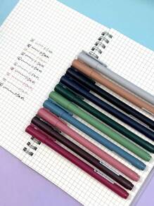 10 支/套 柔和颜色圆珠笔 日记文具用品 - 彩色 - 查看 3