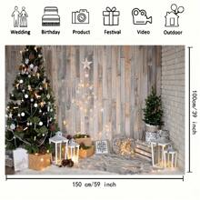 1 pièce Toile de fond pour photographie de fête de Noël - , parfaite pour les célébrations des fêtes et anniversaires, Halloween, décoration d'Halloween