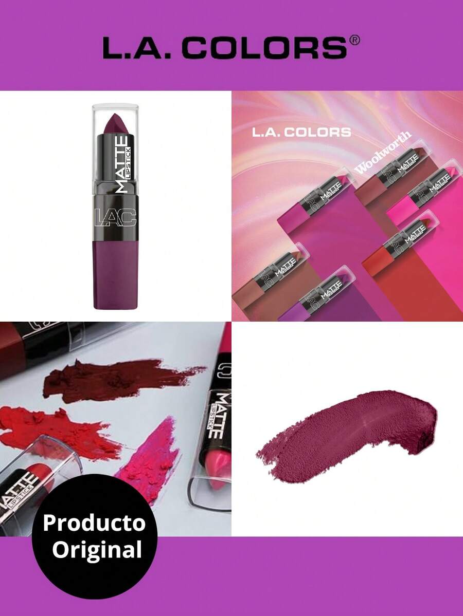 L.A. Colors Matte Lipstick LA Colors - Feel Real - 查看 1