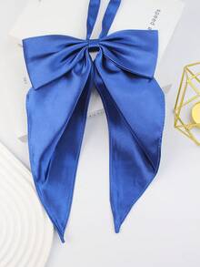 Corbata con lazo grande de moda femenina, flor de cuello, ojal, corbata de uniforme escolar, disfraz de cosplay, apto para uso diario en general - pajarita grande - Ver 6