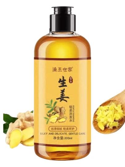 Shampoo Jengibre Reparador Anti Caida Cabello Crecimiento 300ml