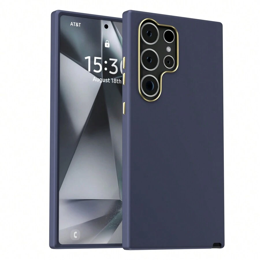Premium Case Cover Compatible With Samsung A02 A05 A10 A12 A14 A15 A20 A21S A32 4G A34 5G A54 M02 M23 M51 F13Note 20 J5 Prime Premium Velvet Silicone Case - 寶藍色 - 查看 1