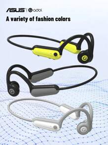 ASUS 华硕骨传导开放式无线运动耳机带麦克风长寿命播放，适合运动/跑步/健身房/骑自行车 - 黑綠色 - 查看 7