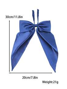 Corbata con lazo grande de moda femenina, flor de cuello, ojal, corbata de uniforme escolar, disfraz de cosplay, apto para uso diario en general - pajarita grande - Ver 2