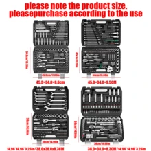 Heavy Steel Wheel Repair Kit - General Automotive And Motorcycle Repair Kit With Ratchet Torque Wrench, Screwdriver And Dirt Bike Durable Tools - Professional Multi-Purpose Repair Kit Range - Black - View 2