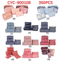 Suitcase Organizer Kit Travel Bag Toiletry Bag 6 Pieces CYC900108 - Hồng - Xem 2