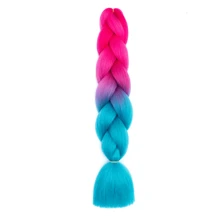Soft Bubble Braids Hair Extensions 24inch - Colored Braiding Hair High Temperature Synthetic Fiber Jumbo Braiding Hair Extensions For Girl - Multicolor - View 19