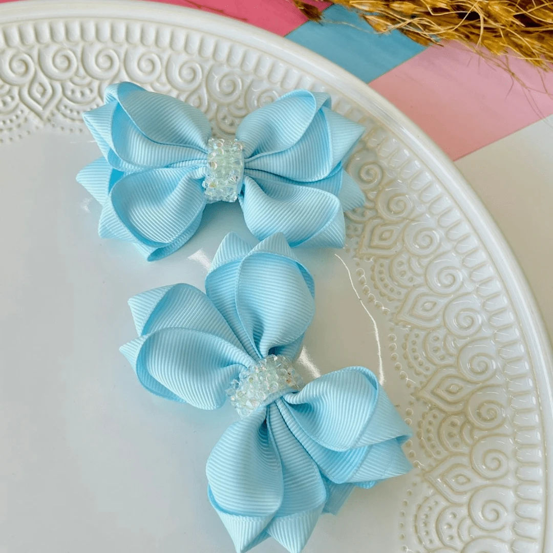 Double Bow / Double Bow / / Baby Blue Double - 淺藍色 - 查看 1