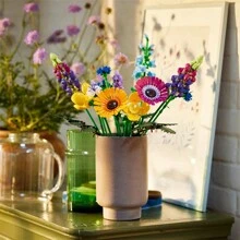 LEGO 10313 Icons Wildflower Bouquet Set - Artificial Flowers With Poppies And Lavender