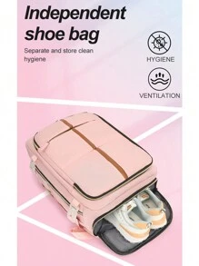 Large Capacity Multipurpose Travel Backpack - Airline Approved Laptop Backpack With Dedicated Shoe Compartment, USB Charging Port, Multiple Pockets And Ergonomic Design, Suitable For Outdoor Sports, Daily Use Thanksgiving Purse Holiday Computer Backpack Black Bag Hiking Large Capacity Multi-Functional Portable Fashionable Casual Men's Backpack Vacation Hip Bag Bag For Men Christmas Gifts For Men