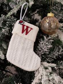 1pc Home Decor White Christmas Socks Knitted Socks Woolen Socks Embroidered Letters Candy Gift Bag Creative Holiday Festive Letters White Christmas Socks Gift Bag,Wedding Birthday Party Decor, Holiday Decor, Socks Gift Bag, Thanksgiving Decor, Christmas Decor, Room Decor, Home Decor,Christmas Gift Christmas Decorations Home Christmas Gifts Christmas Decor - Multicolor - View 15