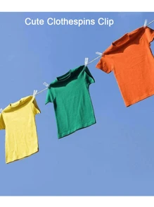 50/100/150/200 件迷你透明相片夹、彩色迷你相片夹、衣夹活页夹、晾衣绳夹、透明弹簧塑料挂夹、毛巾相片夹、DIY 照片墙家居装饰，用于悬挂串珠仙女灯图片，适合家人朋友生日