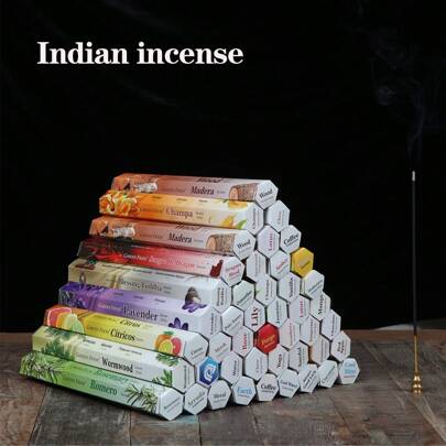 20pcs/Box  Incense Stick, Air Refreshing Meditation Fragrance For Spiritual Healing, Meditation And Stress Relief, Energy Cleaning, For House Cleaning, Meditation, Yoga, Negative Energy Cleaning Aromatherapy Stick,