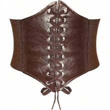 Cinta Modeladora Corset Espartilho Corpete Underbust Sexy Afina Cintura Elástico Cinto Feminino Tamanho 60-90 cm Envio Nacional - Café - Visão 7
