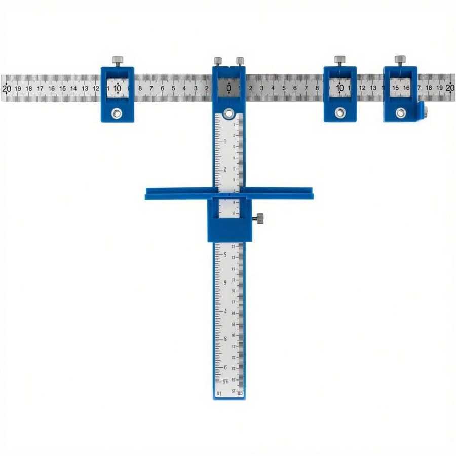 Punch Locator Adjustable Hardware Jig Drill Guide Template