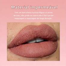 Set Of 2 Lip Glosses And Lip Liner For A Matte Moisturizing Effect - #04 - Xem 6