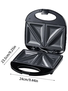 Máquina para sándwiches y tortillas, antiadherente, portátil - Multicolor - Ver 3