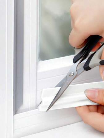 1pc, Door And Window Seal, 3cm Wide And 2m Long, Self-Adhesive Door And Window Seal, Windproof And Warm Self-Adhesive Strip, For Bedroom, Kitchen And Bathroom, Easy To Operate, No Residue, Home Decoration Waterproof Wall Paper, For Living Room Decor, Dorm Decor, Back To School Supplies, Halloween Decor, Stickers, Wall Decal, Vinyl Decal For Home Decorations, Spring Decoration Items Refresh Your Home, Festival Decoration Stickers Gifts Birthday Graduation