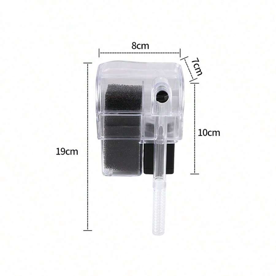 Filtro Externo De Cascada Para Peceras De 15 A 20 Litros - Blanco y Negro - Ver 1