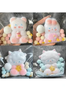 1pc Super Cute Squishies Toy, Panda, Rabbit, Sheep Shaped Squishy Stress Relief Toy - Multicolor - View 1