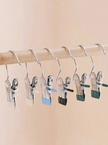 5pcs/10pcs Stainless Steel Multi-Function Clothes Hanger, Wardrobe Storage Hanger For Clothes, Pants, Hats, Boots With Slip-Resistant Hook Decor, Room Decorations, Decorations, Decor, Storage, Organizer, Beachwear, Spring, Minimalist, Summer Tops