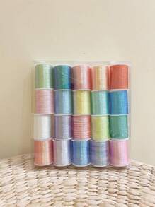 20 件/套多色金属绣花线，单股金色和银色绣花线，适用于 DIY 手镯、项链、配饰、工艺用品