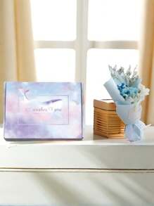 1 人造花束包含 1 朵人造玫瑰、人造满天星、鲜花包装纸、16cmx10cm 永生香皂花，适合作为生日或周年纪念礼物送给妈妈、闺蜜、朋友、母亲节情人节礼物、婚礼纪念品和节日派对家居餐桌装饰礼物、女性生日或派对礼物、情人节、礼物 - Style A - 查看 13