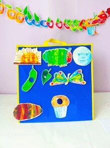 BELLKIDS 36 Pcs/Set The Very Hungry Caterpillar Picture Book Felt Toys, Story Presentation Props, Kindergarten Learning Aids, Classroom, Students, Teaching Tools. ﻿,Back To School