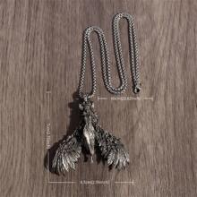 1pc Gothic Style Evil Angel, Witch, Devil Pendant Necklace, Punk Fashion Accessory, Gift For Him/Her - Gothic - View 7