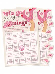 Bachelore Party Bingo Game, Nash Bash Let's Go Bachelore Party Games For Adults, Bridal Shower Games, Engagement Party Games, Bachelore Party Decorations 24 Players Bingo Game Bridal Shower Game,Christmas