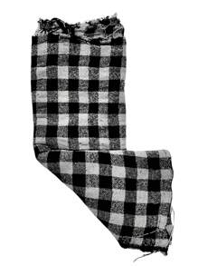 Kit With 10 Premium Black Checkered Floor Cloths 100% Cotton - màu đen - Xem 2