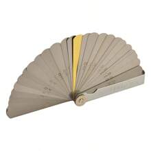 Calibrador Surtek 107329 | 32 Hojas de Acero Templado, Medición de Holguras - Gris Oscuro - Ver 1