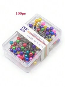 1 Box Positionsstifte und Kopfnadeln mit Kunstperle Dekoration