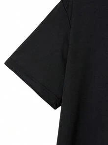 定制男友风格男士个性化字母印花宽松短袖 T 恤，带字母设计 - 添加您自己的文字来设计您的个性化印花 T 恤（情侣、家人、宠物、礼物、适合丈夫或男朋友的短袖定制 T 恤）。