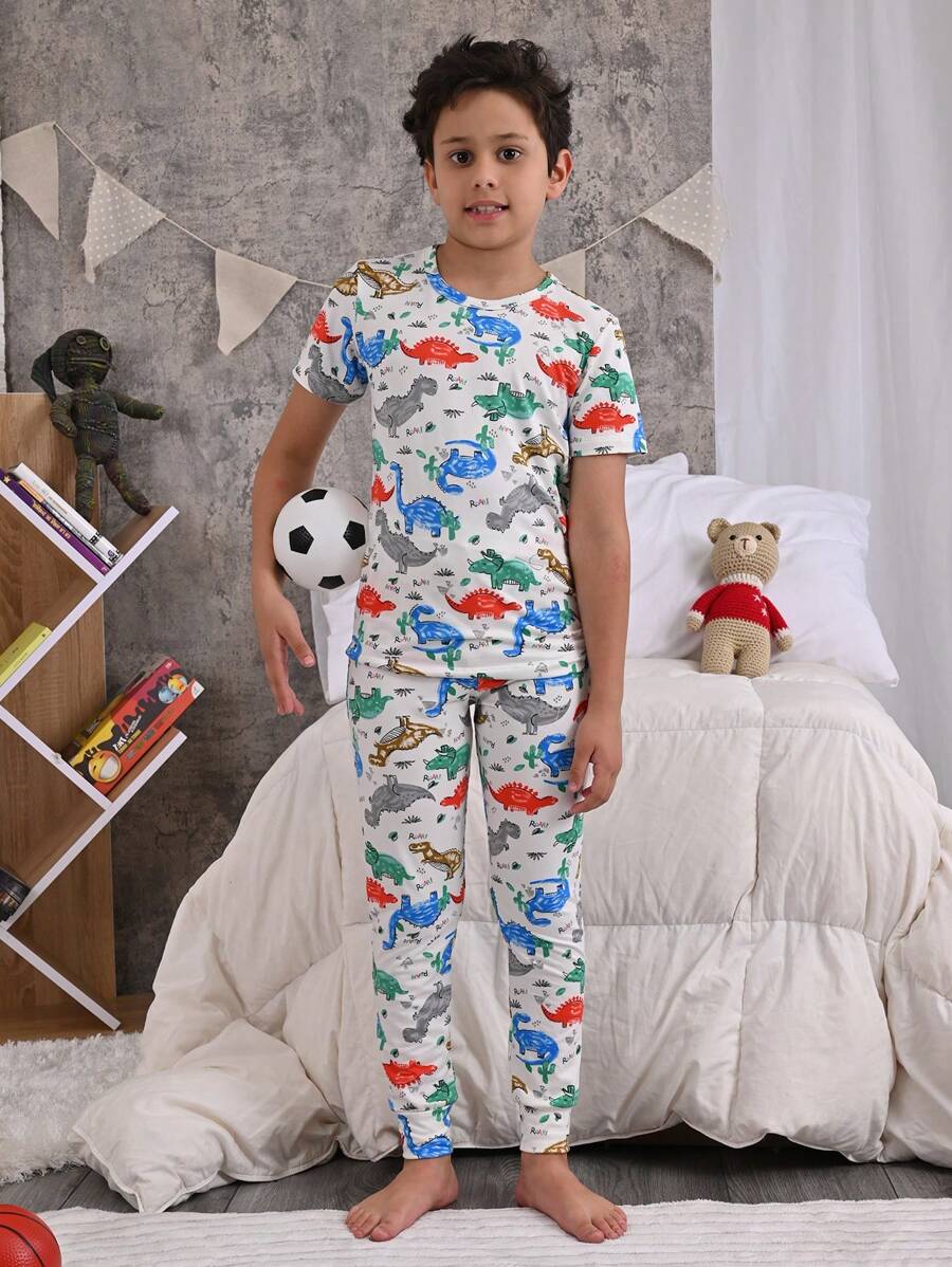 To SLEEP Two-Piece Pajama Set For Boys Pants And T-Shirt - 彩色 - 查看 1