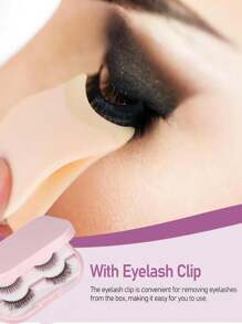 1 pezzo Personalizzato con nome Organizer per ciglie finte da donna con specchio, scatola portaoggetti protettiva portatile per ciglie finte con personalizzazione del nome, accessori da viaggio personalizzati DIY