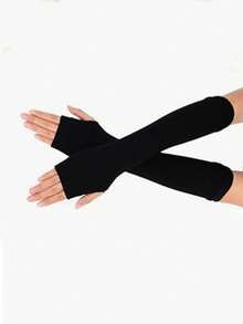 1 Set de Mangas Protectoras Contra los Rayos UV, Unisex, Previene la Luz Solar (Entrega Aleatoria) - Negro - Ver 8