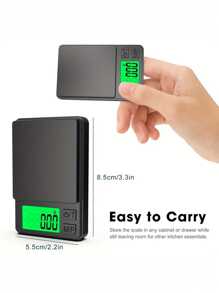 1pc 0.01G High Precision Accurate Portable Jewelry Scale, Mini Digital Scale, Kitchen Electronic Scale, Digital Gram Weight Scale, Food And Jewelry Scale, Backlit LCD Display, For Travel, Kitchen, Cooking, Baking Tools Mini Scale, Baking Scale, Weighing Scale, High Precision Electronic Scale, Jewelry Scale, Precision Small Electronic Scale