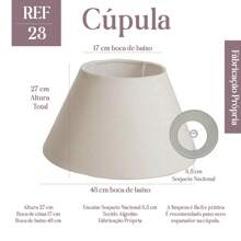Lampshade Lampshade 27x17x43cm Cotton Fabric National Socket Ref 23 - Màu be - Xem 1