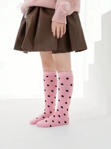 3pcs/Set Soft & Comfortable Knee-High Striped Socks For Girls, Suitable For Preschool, Students, Uniforms, All Seasons - Multicolor - View 3