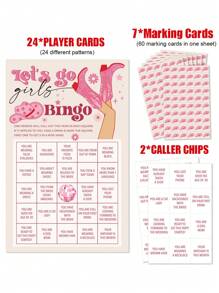 Bachelore Party Bingo Game, Nash Bash Let's Go Bachelore Party Games For Adults, Bridal Shower Games, Engagement Party Games, Bachelore Party Decorations 24 Players Bingo Game Bridal Shower Game,Christmas