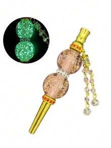 1pc Shisha Hookah Tips Diamond Hookah Accessories Luxurious Cigarette Holder Hose Interface Accessories Metal Alloy Zirconia Nozzle Creative Gift - Multicolor - View 8