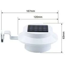1/4 PACK Solar Gutter Lights, Outdoor LED Waterproof Solar Deck Fence Lights Wiring Free Solar Powered Gutter Lights Night Utility Security Light For Stair Step Garden And Sidewalks - 1 PACK - View 9