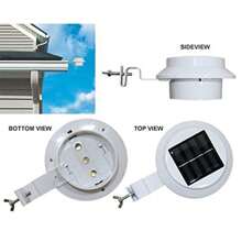 1/4 PACK Solar Gutter Lights, Outdoor LED Waterproof Solar Deck Fence Lights Wiring Free Solar Powered Gutter Lights Night Utility Security Light For Stair Step Garden And Sidewalks - 1 PACK - View 8