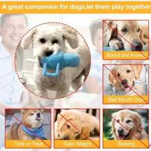 1pc Cup Design Pet Dog Squeaky Plush Toy, Chew Resistant Teeth Grinding Toy - Multicolor - View 5