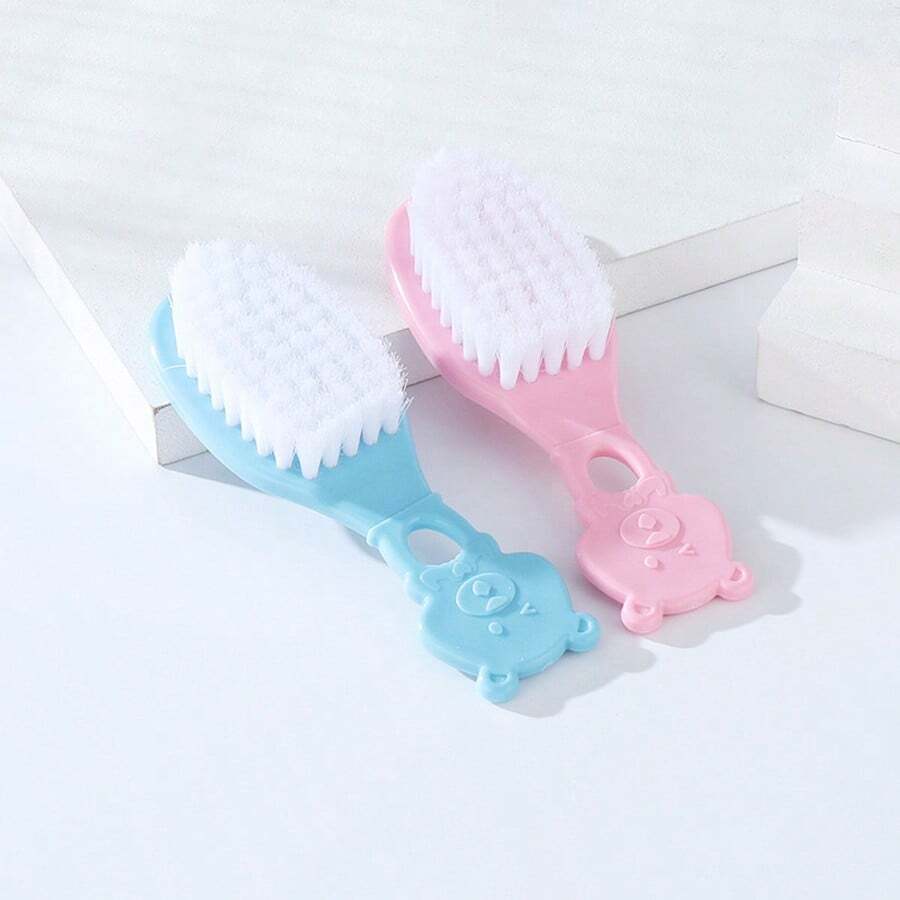 2 piezas Kit de aseo para bebé: peine, cepillo, tijeras y cortaúñas, herramientas de cuidado para recién nacidos