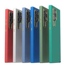 Premium Case Cover Compatible With Samsung A02 A05 A10 A12 A14 A15 A20 A21S A32 4G A34 5G A54 M02 M23 M51 F13Note 20 J5 Prime Premium Velvet Silicone Case - 午夜藍 - 查看 7