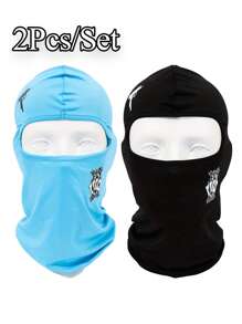 户外骑行防风防晒透气印花单孔骑行帽滑雪面罩情人节 - A - 查看 17