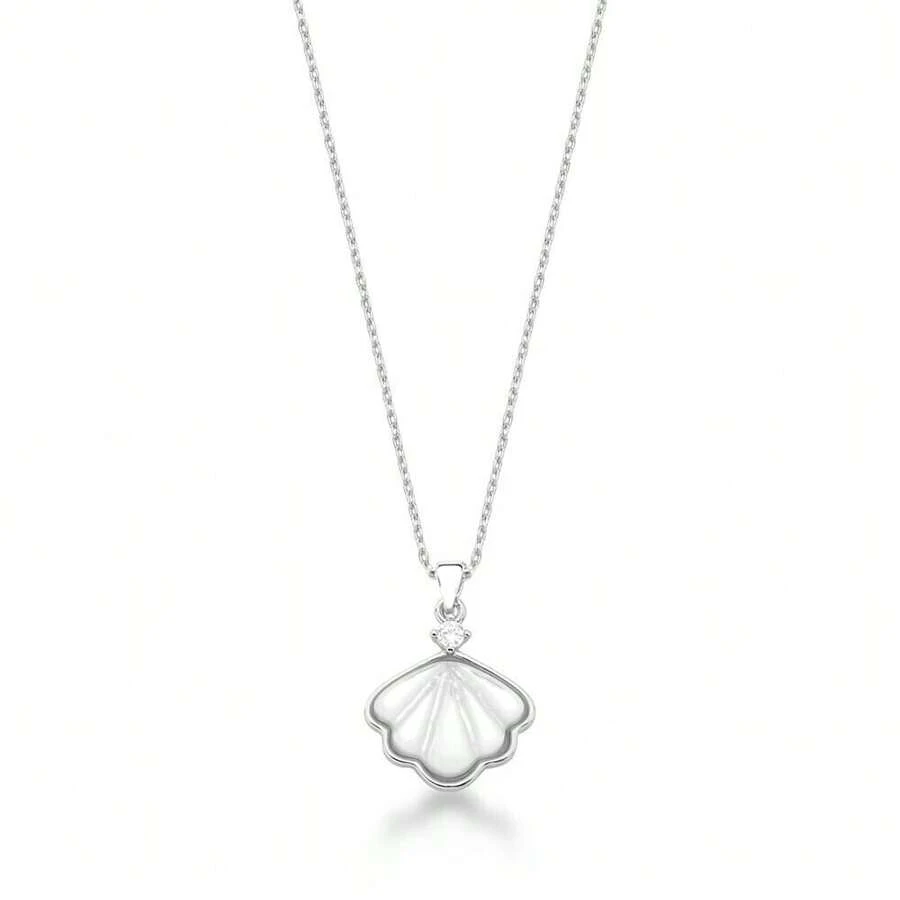 Silver Shell Necklace - Bạc - Xem 1